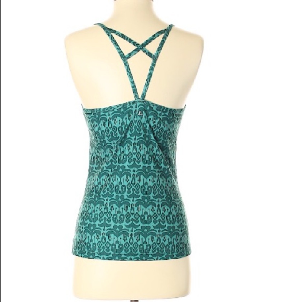 Rare! Prana DK Teal Green/Blue Sonja Shelf bra tank- Medium (8-10) - Picture 2 of 8
